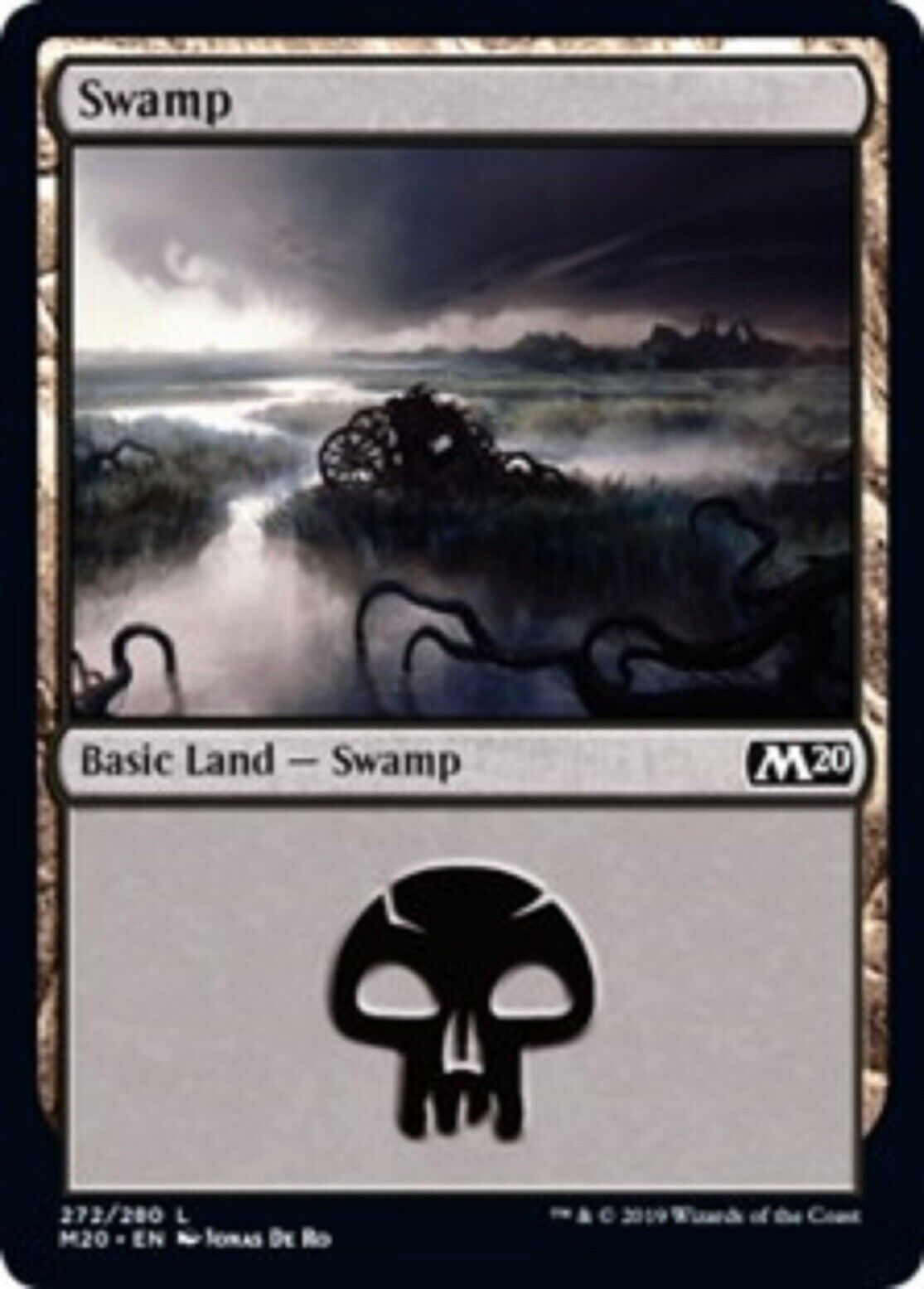 MTG MTG 4x Swamp 272 Land Core Set 2020 cards Magic The Gathering