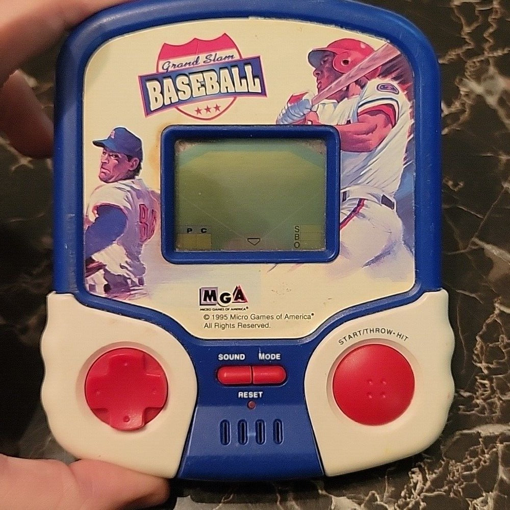 Vintage 1995 Grand Slam Baseball Electronic Handheld Game Micro Game Of America