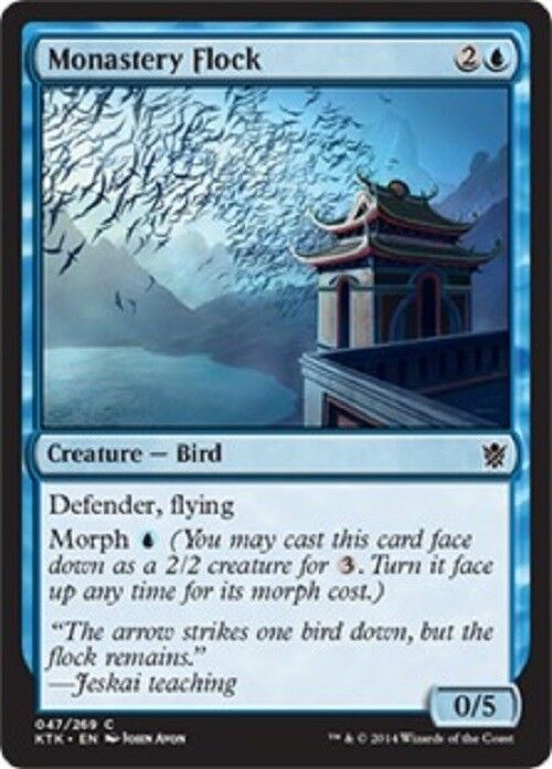 MTG 4x Monastery Flock Khans of Tarkir MTG Magic the gathering Blue Cards