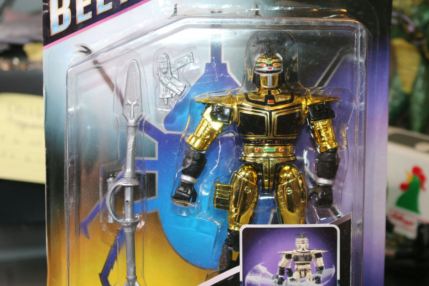 Beetleborgs Metallix Beetle Chromium Gold Bandai Morphin Action Figure Toy Seale