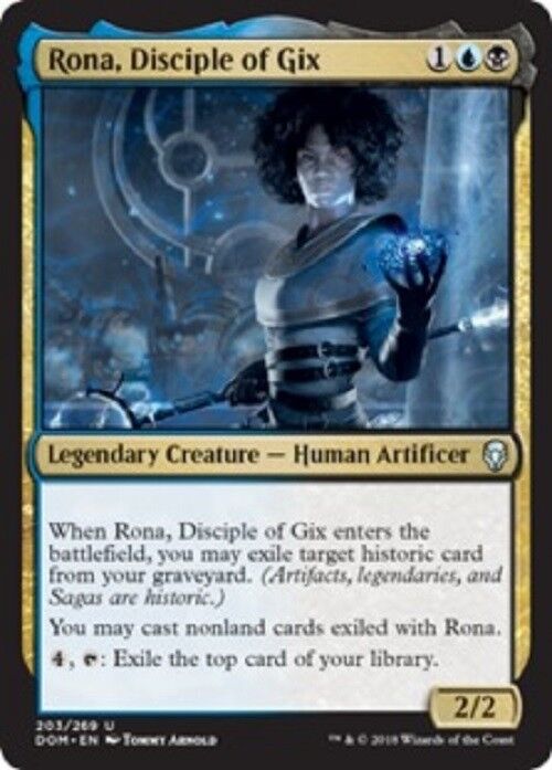 MTG Rona, Disciple of Gix  Dominaria Unplayed NM card MTG Magic Pauper