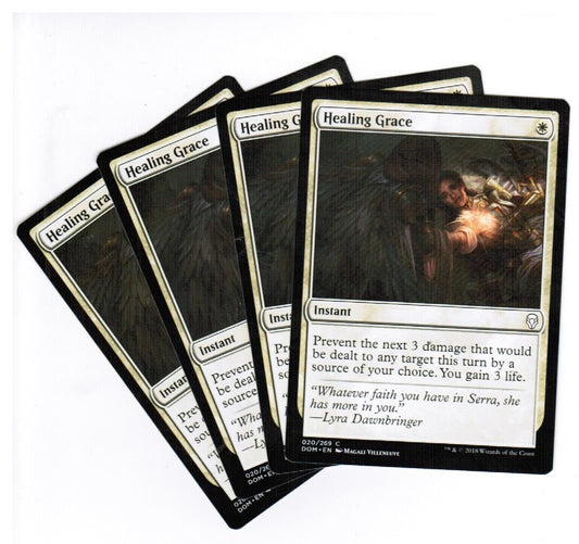 MTG MTG Healing Grace X4 4x Magic the GAthering cards NM