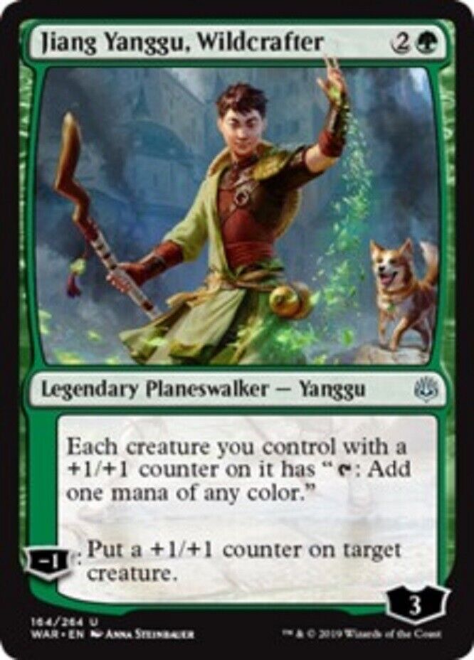 MTG MTG 1x Jiang Yanggu, Wildcrafter War of the Spark Card Magic The Gathering