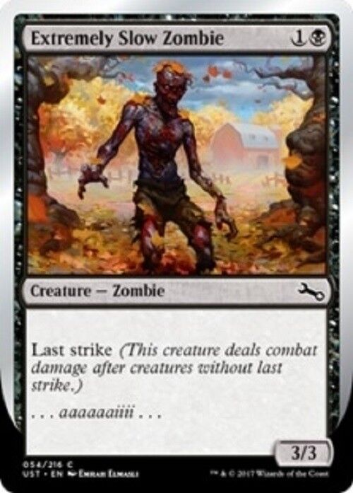 MTG 4x mtg Extremely Slow Zombie B Unstable cards Magic the Gathering NM