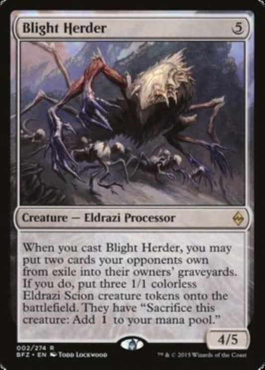 MTG 1x MTG Blight Herder Battle for Zendikar CARD Magic the Gathering Vintage