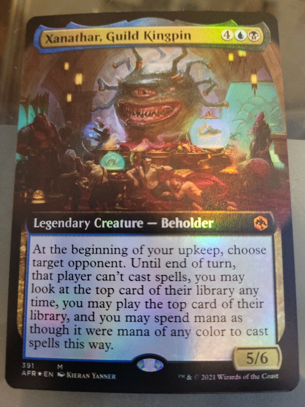 MTG Xanathar, Guild Kingpin ExFoilMTG Magic card Adventures in the For –  Omniphustoys