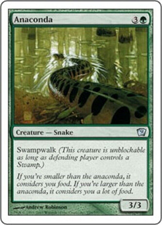 MTG 1x MTG Anaconda 9ED Ninth Edition Card Magic the Gathering