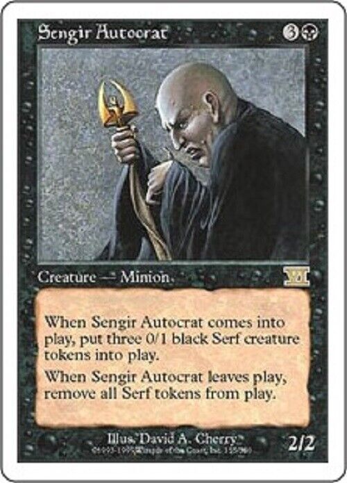 MTG 1x Sengir Autocrat 6ED Classic Sixth Edition Card MTG Magic the Gathering