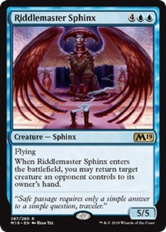 MTG MTG 1x Riddlemaster Sphinx Core Set 2019 Card Magic The Gathering NM