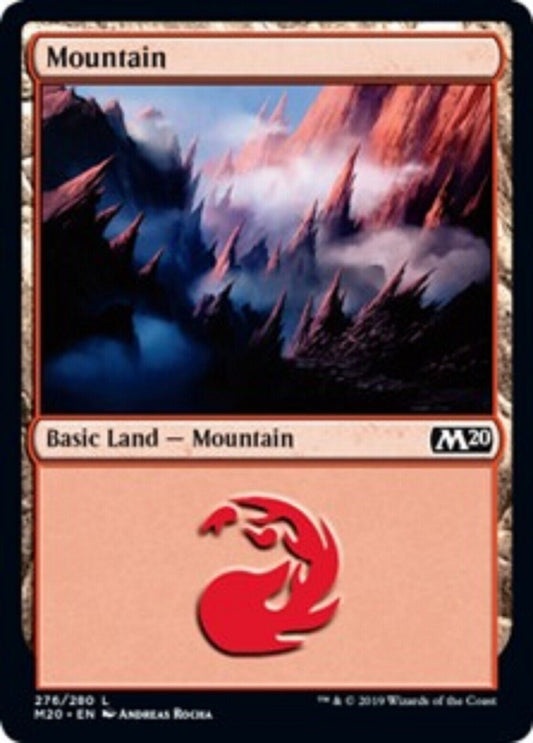 MTG MTG 4x Mountain 276 Land Core Set 2020 cards Magic The Gathering