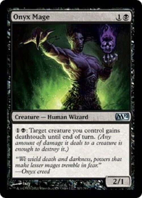 MTG MTG 1x Onyx Mage M12 Magic 2012 card Magic The Gathering pauper Commander