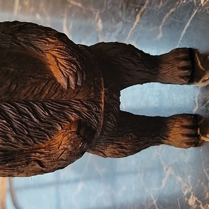 Standing Grizzly Bear Wild Animal Kingdom Plastic Figure Toy 1998 China 7 Inch +