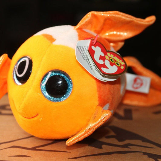 Ty Beanie Boos Sami The Fish Orange 6” / 15Cm 2016 Beanie Boo Soft Toy With Tag