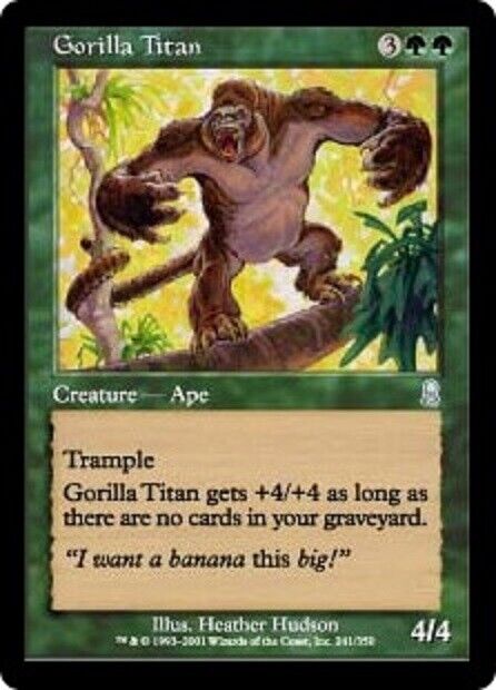 MTG 1x Gorilla Titan Odyssey MTG Magic the Gathering