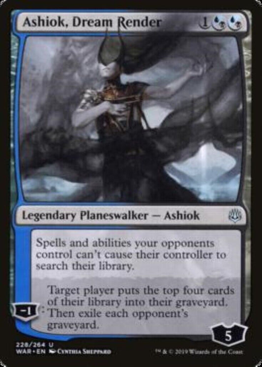 MTG 1x MTG  Ashiok, Dream Render War of the Spark CARD Magic the Gathering