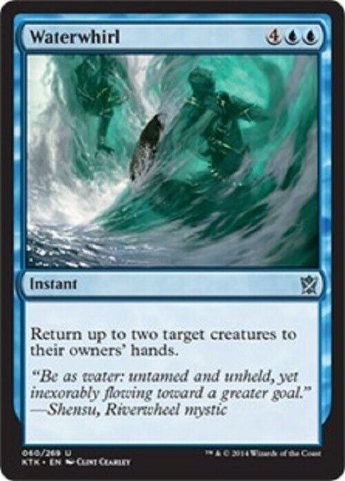 MTG MTG 1x Waterwhirl Khans of Tarkir Card Magic The Gathering pauper