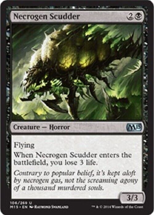 MTG MTG 1x Necrogen Scudder M15 Magic 2015 Core Set  Cards Magic The Gathering