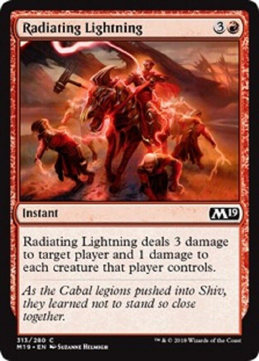 MTG MTG 1x Radiating Lightning Core Set 2019 Card Magic The Gathering NM