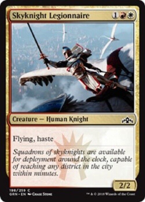 MTG 4x Skyknight Legionnaire Guilds of Ravnica MTG Gathering Card Commander Pauper