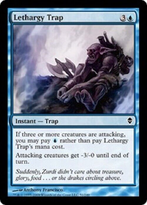 MTG MTG 4x Lethargy Trap Zendikar Card Magic The Gathering Pauper