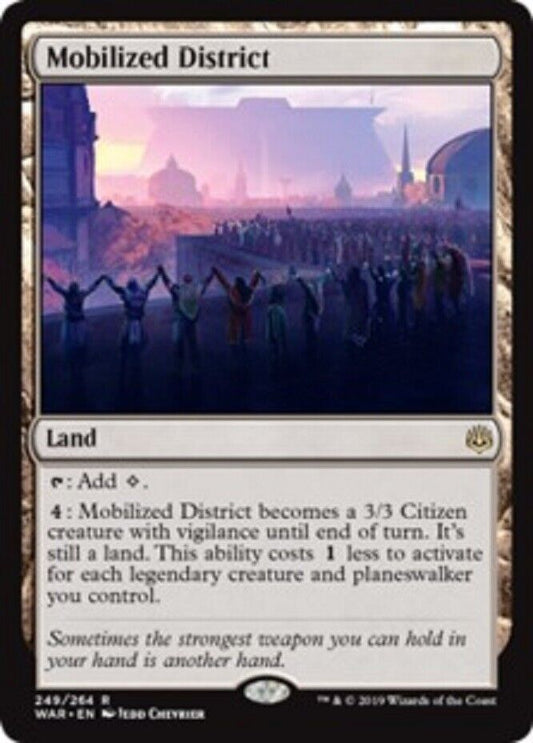 MTG MTG 1x Mobilized District War of the Spark Card Magic The Gathering