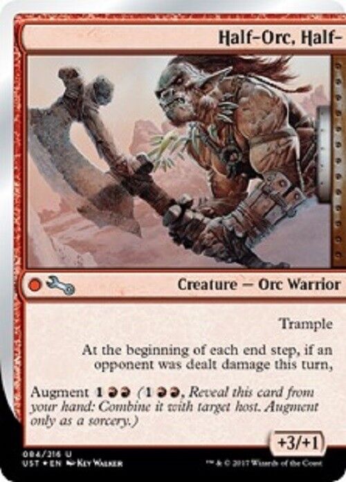 MTG 1x Half-Orc, Half- Unstable Card Magic the Gathering MTG NM