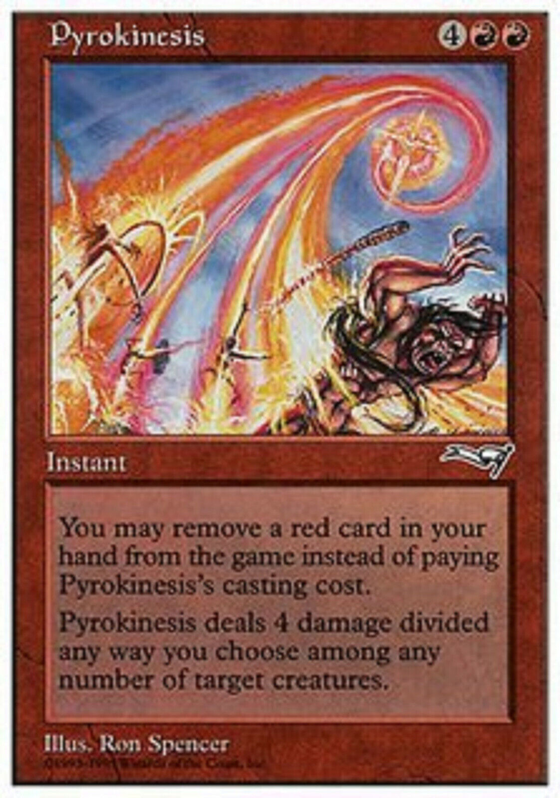 MTG MTG 1x  Pyrokinesis Anthologies Card Magic The Gathering