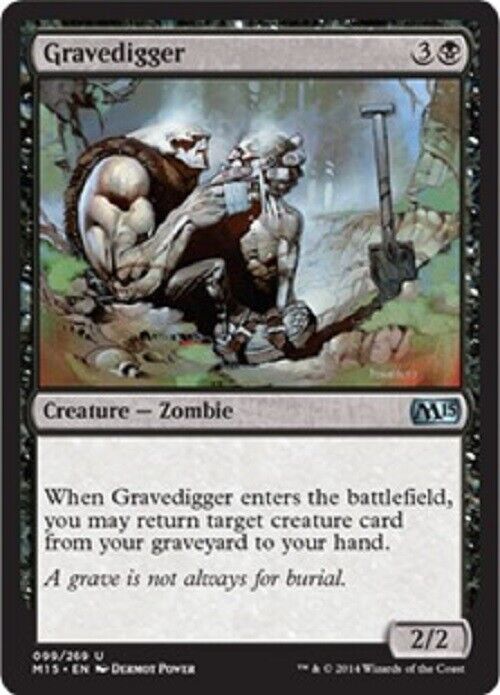 MTG MTG 4x Gravedigger M15 Magic 2015 Core Set Cards Magic The Gathering