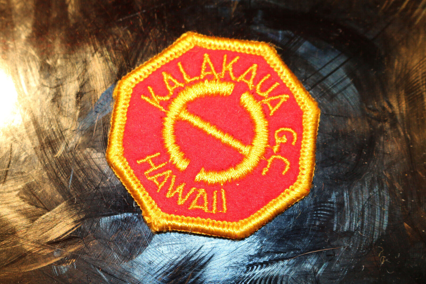 Vintage Shoulder Patche Souvenir Kalakaua G.C Hawaii
