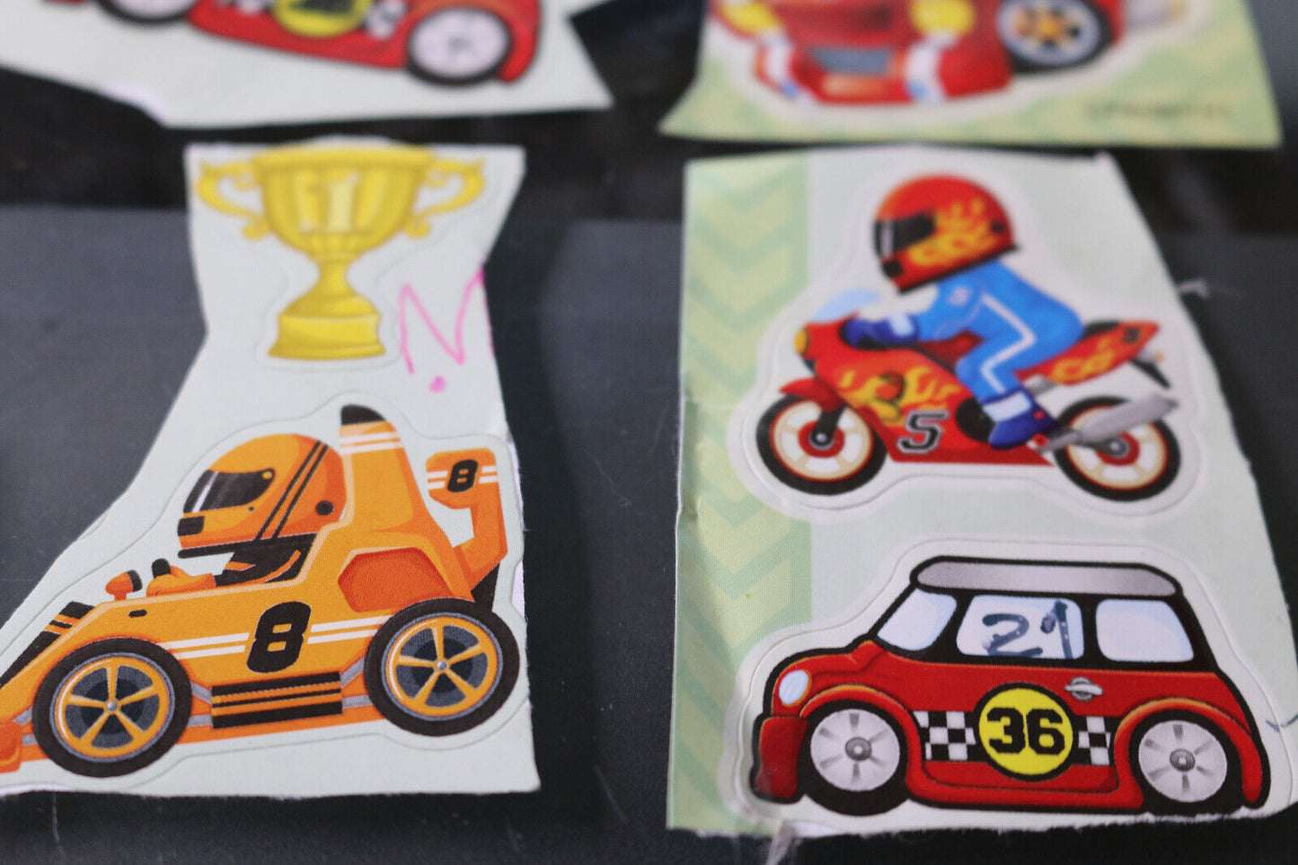 Lot Of Vintage Cars Stickers