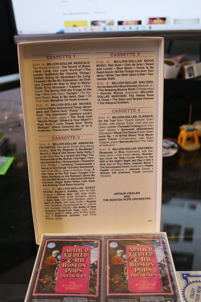 Arthur Fiedler & The Boston Pops Orchestra -Cassette Tape- New Sealed 4 Tapes