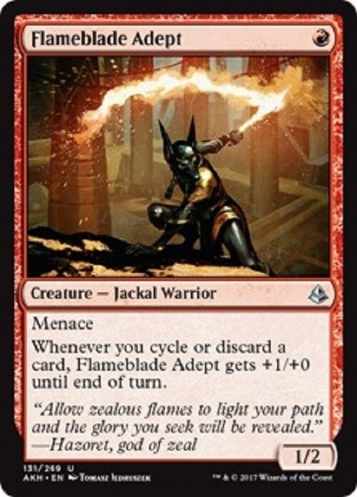 MTG 1x flameblade adept Amonkhet NM Magic the Gathering card