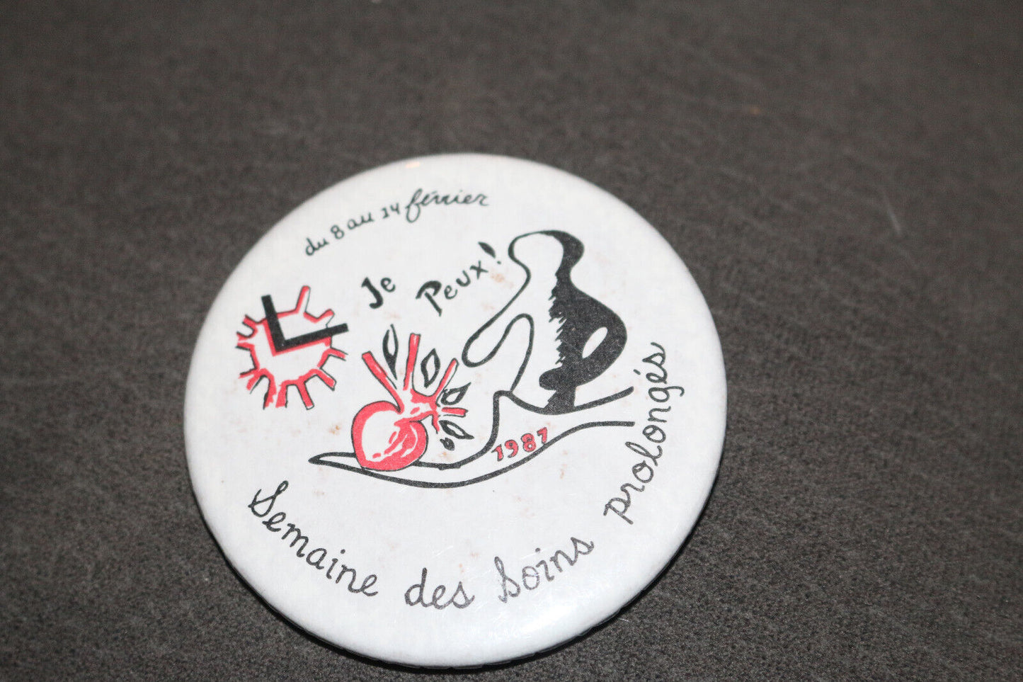 Je Peux! Semaine Des Soins Prolongés 1987 #2 Qc Buttons Pin Back Macaron Vintage