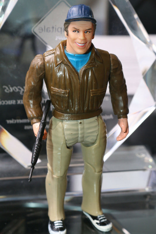 Vintage Galoob 6 Inch The A-Team Howling Mad Murdock Action Figure & A Gun Toy