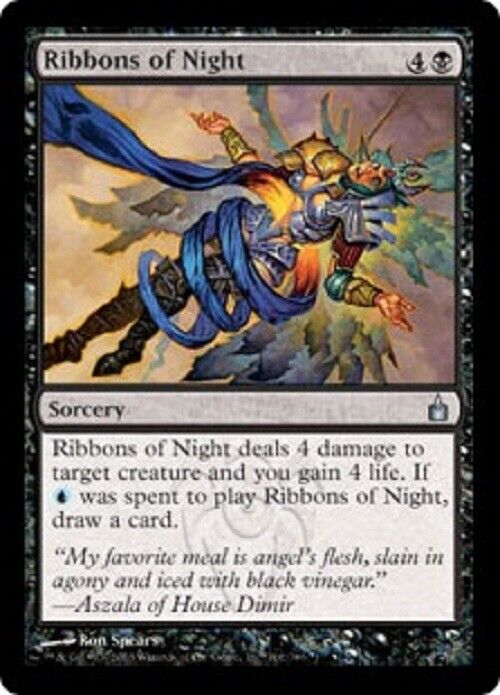 MTG MTG 1x Ribbons of Night Ravnica City of Guilds card Magic The Gathering pauper