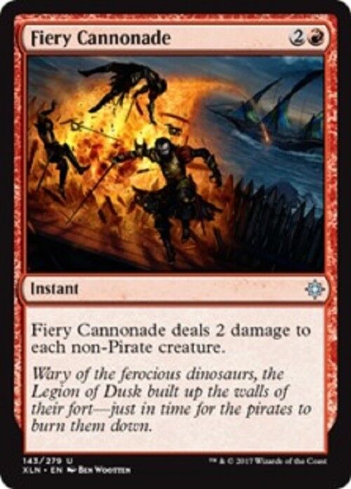 MTG Fiery Cannonade Ixalan Card Magic the GatheringMTG Pauper