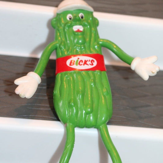 Vintage Bick'S Pickle Man Bendable Figure Publicity Foods
