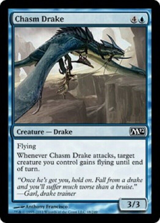 MTG MTG 4x  Chasm Drake  Magic 2012  Cards Magic The Gathering