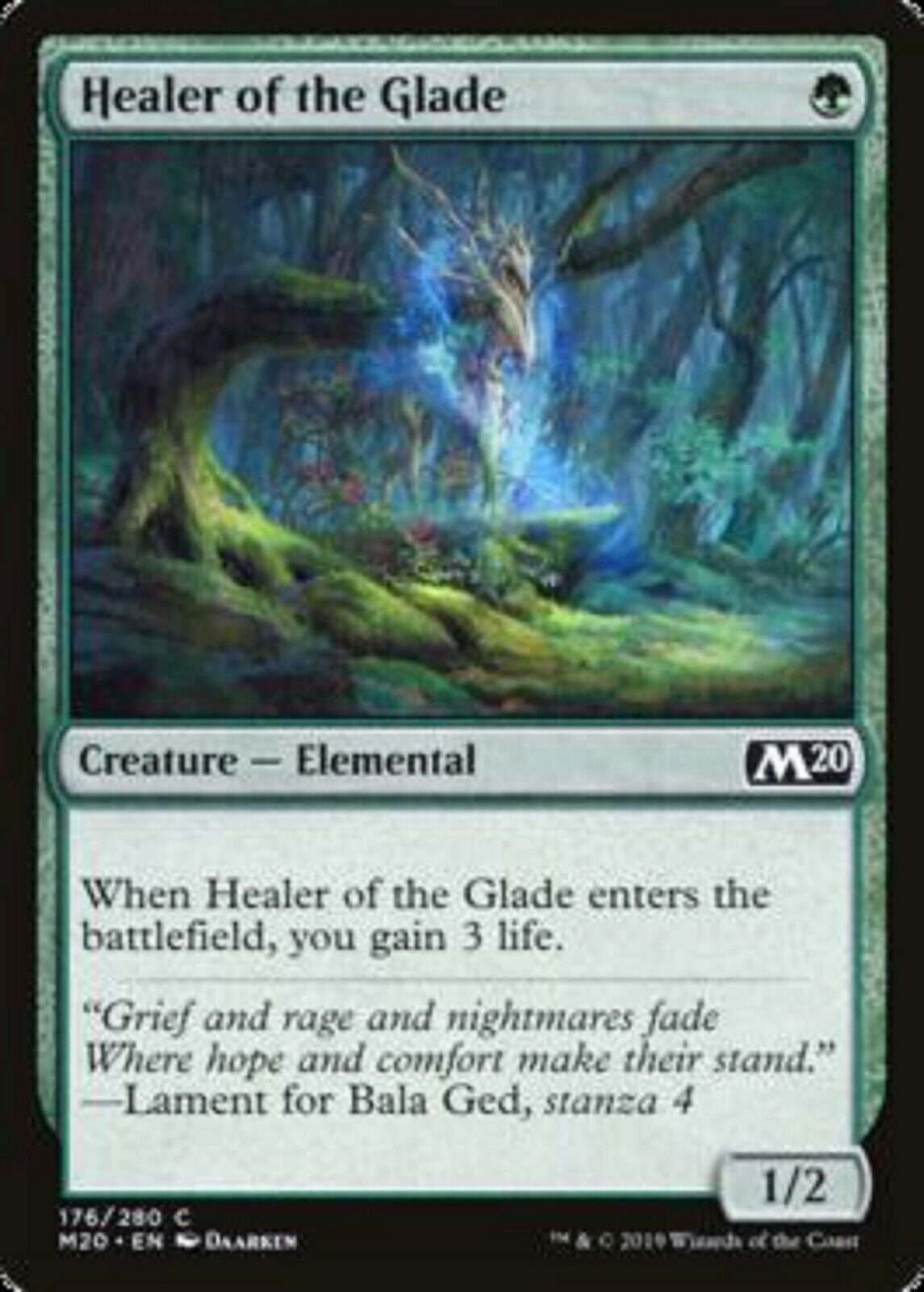 MTG MTG 4x Healer of the Glade Core Set 2020 cards Magic The Gathering