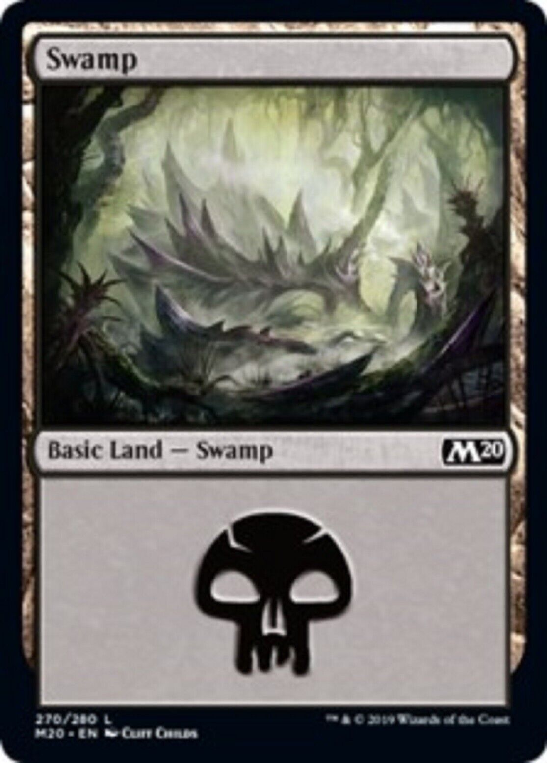 MTG MTG 4x Swamp 270 Land Core Set 2020 cards Magic The Gathering
