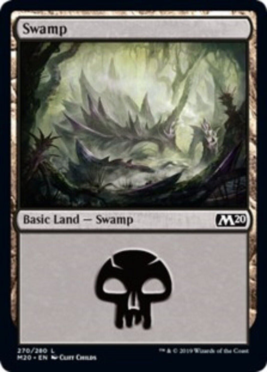 MTG MTG 4x Swamp 270 Land Core Set 2020 cards Magic The Gathering