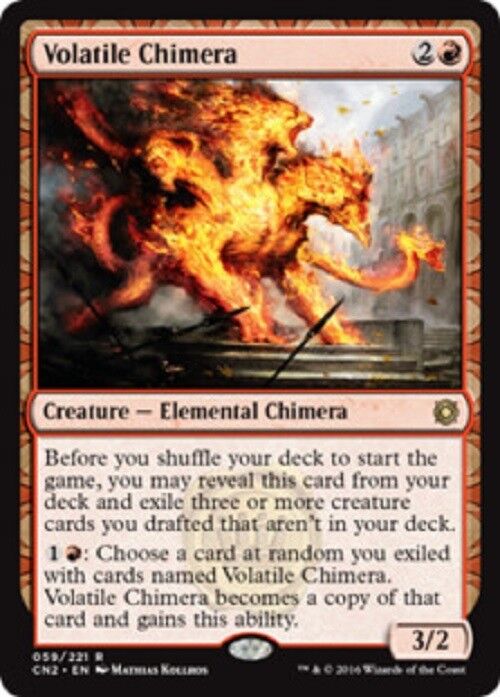 MTG 1x Volatile Chimera Conspiracy: Take the Crown Mtg Magic The Gathering Card Rare