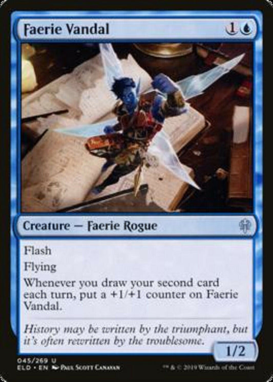 MTG MTG 1x Faerie Vandal Throne of Eldraine MTG Magic card