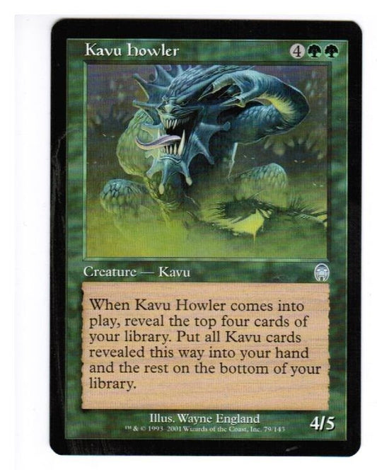 MTG Kavu Howler Apocalypse MTG NM Magic the Gathering Pauper Commander