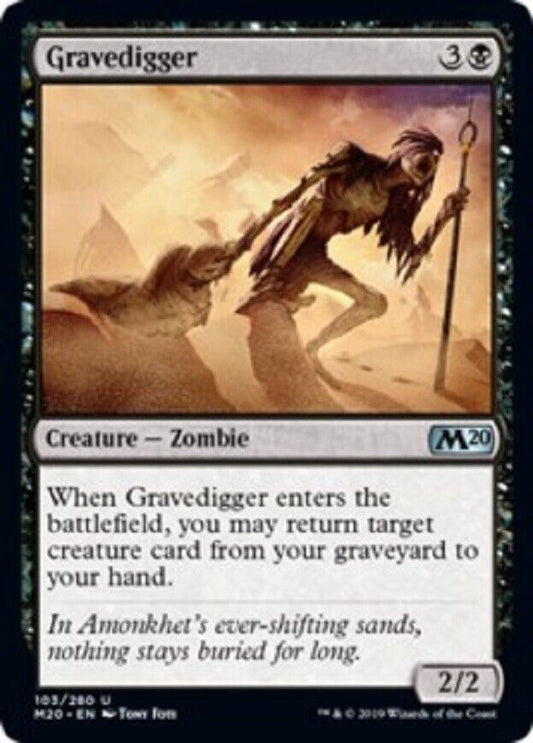 MTG MTG 1x Gravedigger Core Set 2020 Cards Magic The Gathering