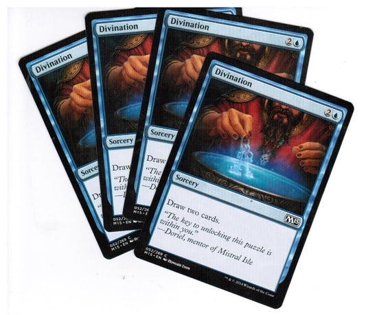 MTG MTG Divination 2015 Core Set (C)  X4 4x Magic the GAthering - Draw Two Cards