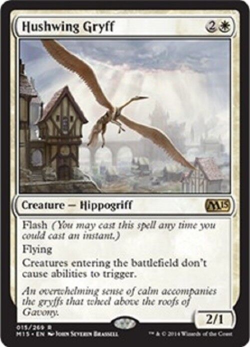 MTG MTG 1x Hushwing Gryff M15 Magic 2015 Core Set Magic The Gathering card