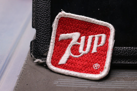 7Up Embroidered Advertising Patch 2" X 2" Soda Red & White Badge Commercial #2