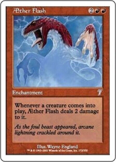 MTG MTG 1x   Aether Flash Seventh Edition  Magic The Gathering