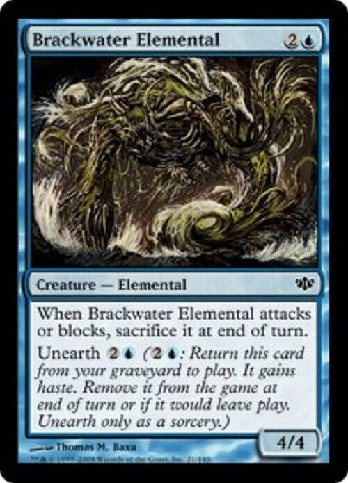 MTG MTG 4x Brackwater Elemental CON Conflux  Card Magic The Gathering Pauper